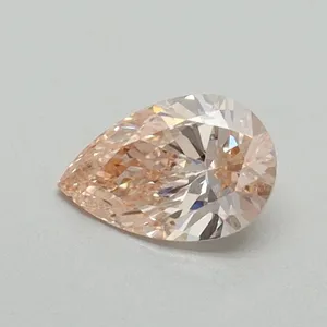 0.41ct PEAR Fancy Vivid Pink VVS2 Coloured Lab diamond