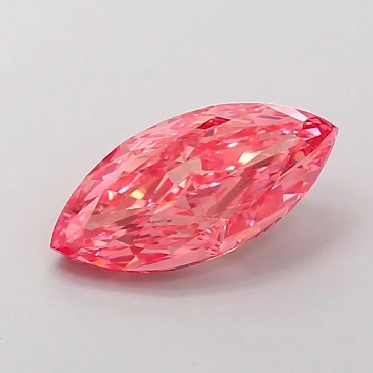 1.85ct MARQUISE Fancy Vivid Pink VS1 Coloured Lab diamond