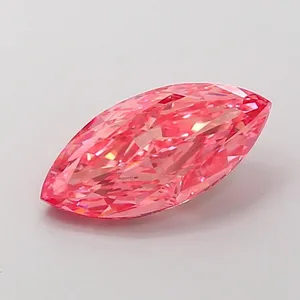 1.85ct MARQUISE Fancy Vivid Pink VS1 Coloured Lab diamond