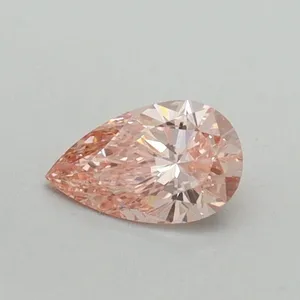 0.33ct PEAR Fancy Vivid Pink VS2 Coloured Lab diamond