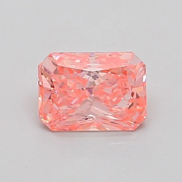 0.77ct RADIANT Fancy Vivid Pink SI1 Coloured Lab diamond