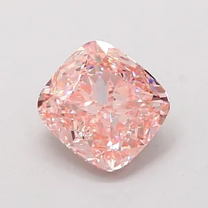 1.07ct CUSHION Fancy Intense Pink VVS2 Coloured Lab diamond