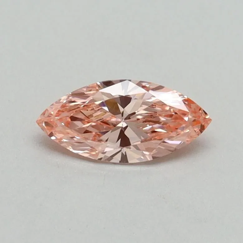 0.34ct MARQUISE Fancy Vivid Pink VS2 Coloured Lab diamond