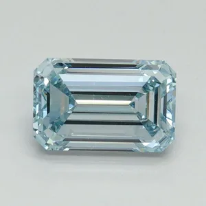 1.05ct EMERALD Fancy Intense Blue VS1 Coloured Lab diamond
