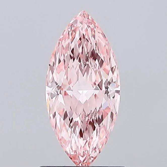 1.03ct MARQUISE Fancy Vivid Pink VVS2 Coloured Lab diamond