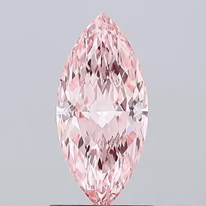 1.03ct MARQUISE Fancy Vivid Pink VVS2 Coloured Lab diamond