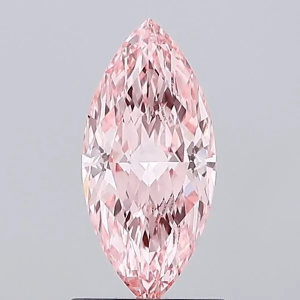 1.03ct MARQUISE Fancy Vivid Pink VVS2 Coloured Lab diamond