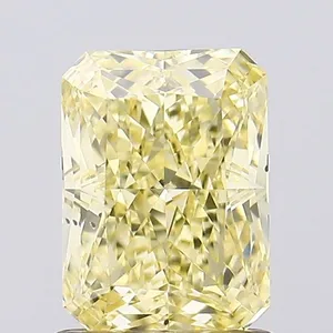 1.18ct RADIANT Fancy Intense Yellow VS2 Coloured Lab diamond