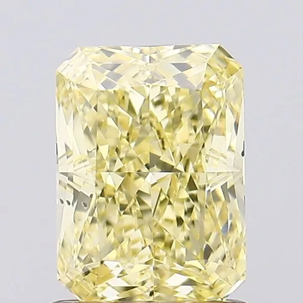 1.18ct RADIANT Fancy Intense Yellow VS2 Coloured Lab diamond