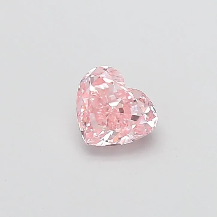 1.00ct HEART Fancy Intense Pink VS1 Coloured Lab diamond
