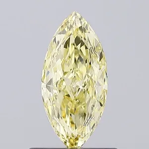 0.64ct MARQUISE Fancy Intense Yellow VVS1 Coloured Lab diamond