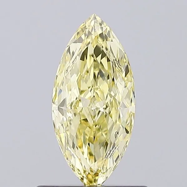 0.64ct MARQUISE Fancy Intense Yellow VVS1 Coloured Lab diamond