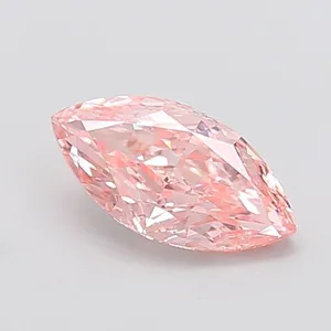 1.44ct MARQUISE Fancy Intense Pink VS1 Coloured Lab diamond