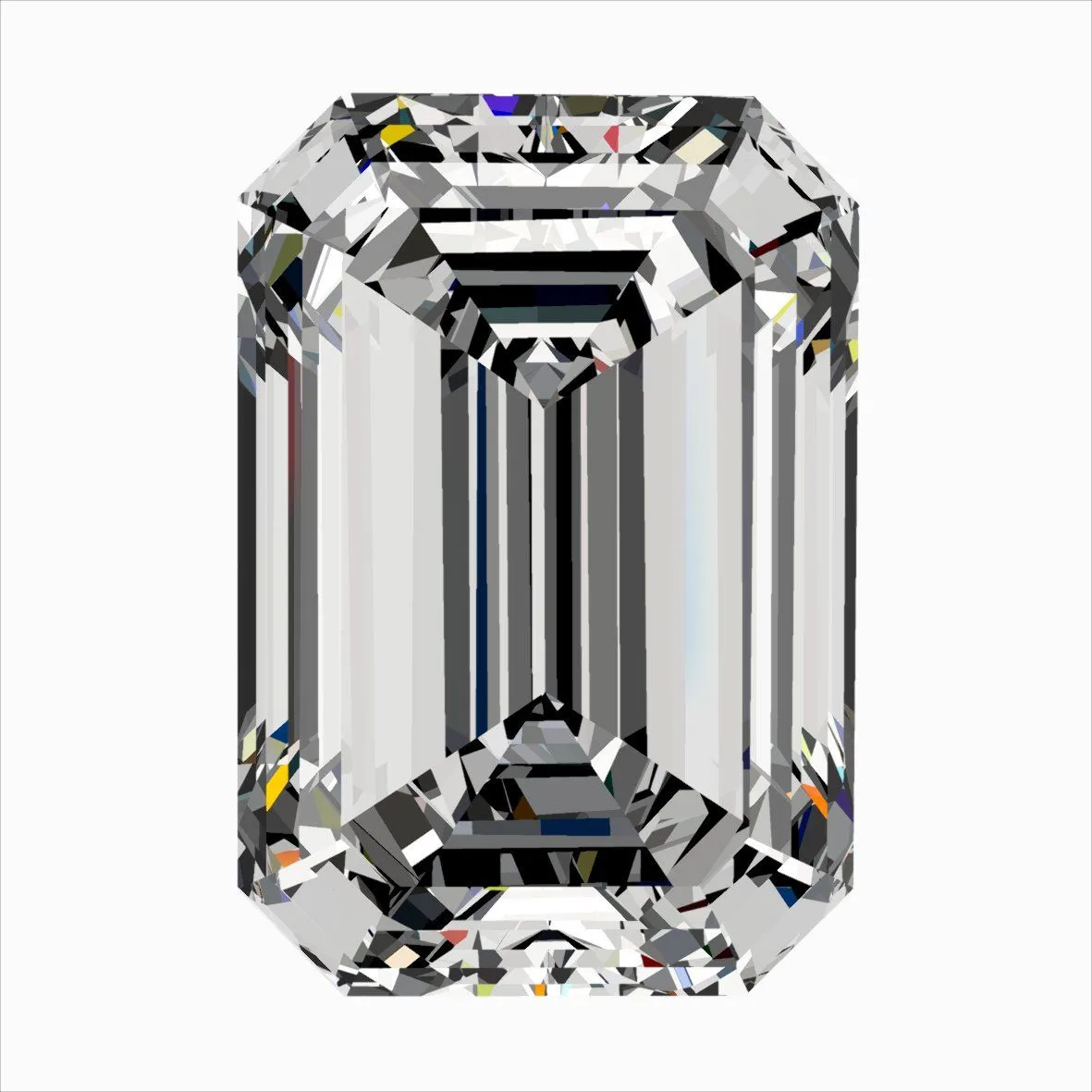 0.40ct EMERALD D VS1 Natural diamond
