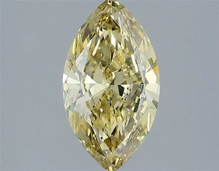 1.21ct MARQUISE Fancy Yellow VVS2 Coloured Lab diamond