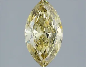 1.21ct MARQUISE Fancy Yellow VVS2 Coloured Lab diamond