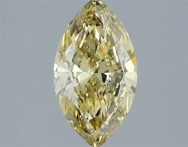 1.21ct MARQUISE Fancy Yellow VVS2 Coloured Lab diamond