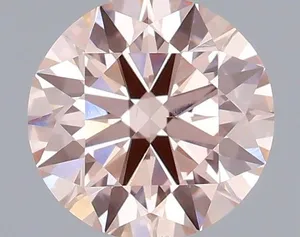 0.68ct ROUND Fancy Intense Pink VVS2 Coloured Lab diamond