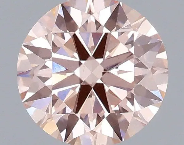 0.68ct ROUND Fancy Intense Pink VVS2 Coloured Lab diamond
