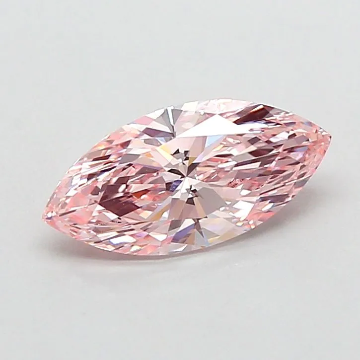 1.05ct MARQUISE Fancy Intense Pink VVS2 Coloured Lab diamond