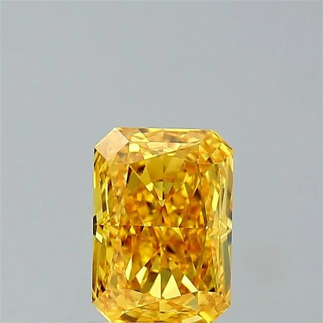 1.44ct RADIANT Fancy Vivid Yellow VS1 Coloured Lab diamond