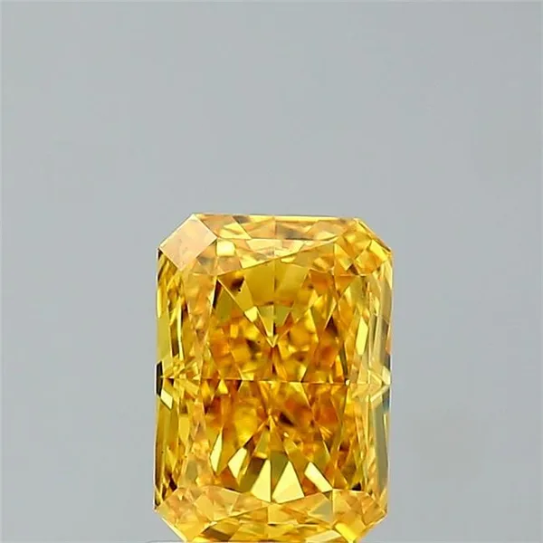 1.44ct RADIANT Fancy Vivid Yellow VS1 Coloured Lab diamond