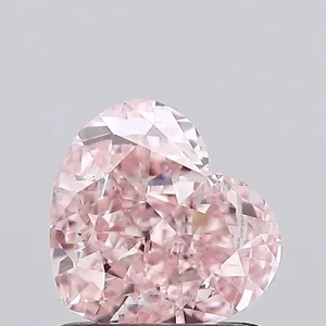 1.04ct HEART Fancy Intense Pink VS1 Coloured Lab diamond