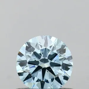 0.5ct ROUND Fancy Intense Blue VS2 Coloured Lab diamond