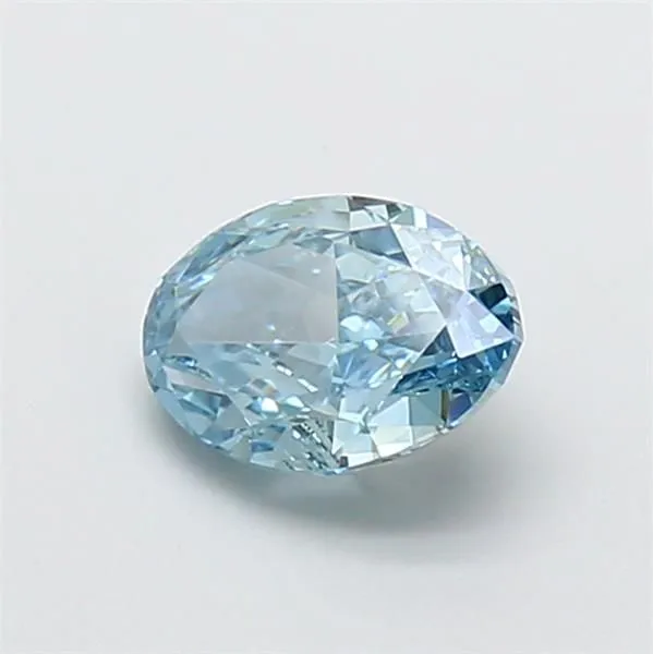 1.08ct OVAL Fancy Vivid Blue VVS2 Coloured Lab diamond
