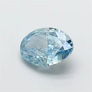 1.08ct OVAL Fancy Vivid Blue VVS2 Coloured Lab diamond