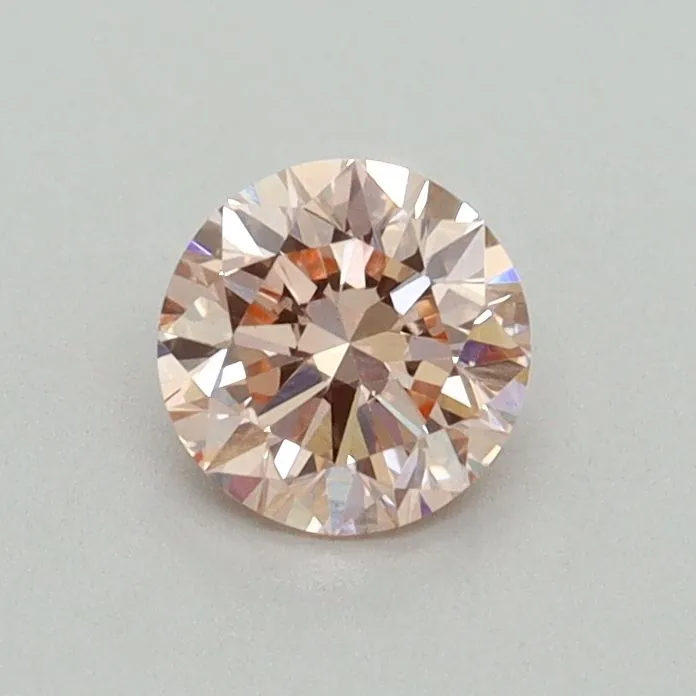0.50ct ROUND Fancy Intense Pink VS1 Coloured Lab diamond