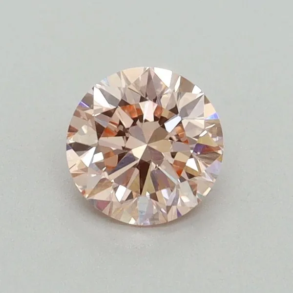 0.5ct ROUND Fancy Intense Pink VS1 Coloured Lab diamond