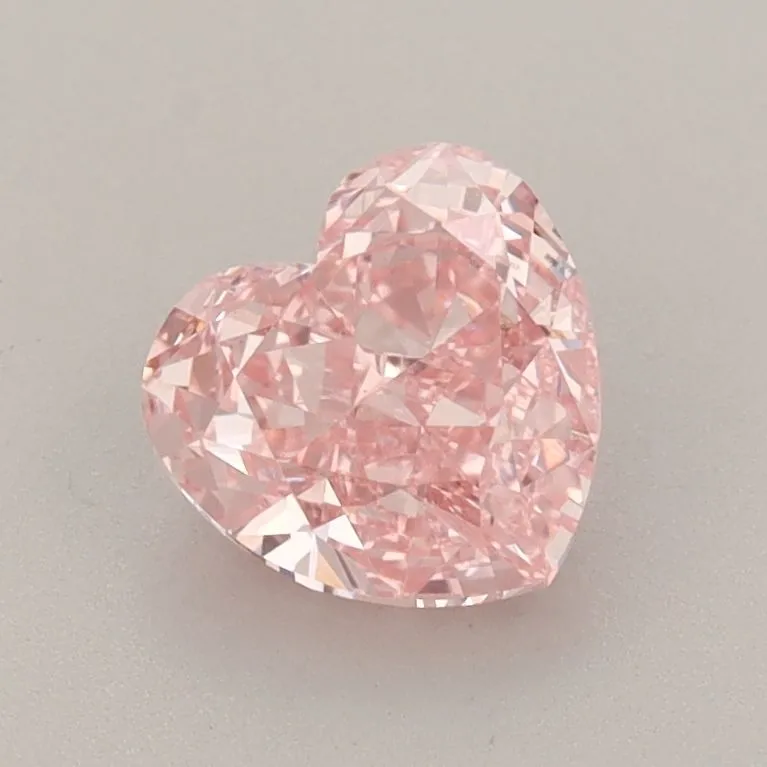 1.20ct HEART Fancy Vivid Pink VS1 Coloured Lab diamond