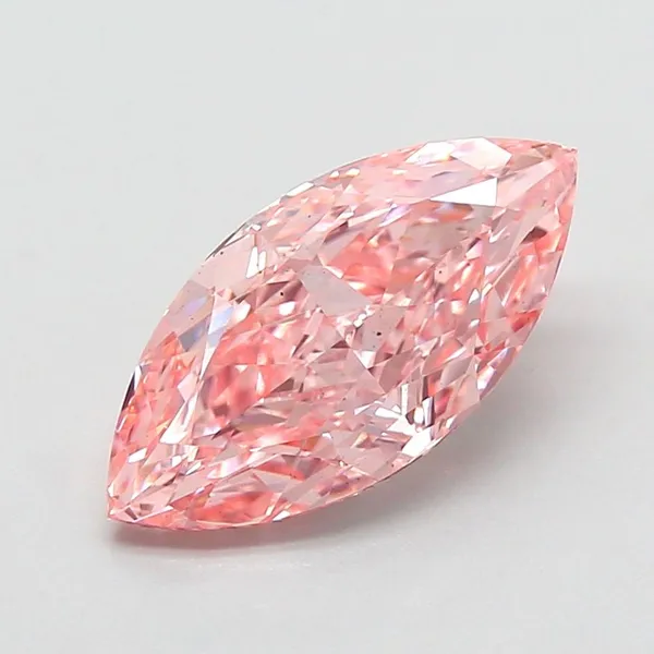 2.77ct MARQUISE Fancy Vivid Pink VS2 Coloured Lab diamond