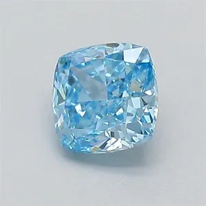 0.32ct CUSHION Fancy Vivid Blue VVS2 Coloured Lab diamond