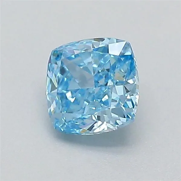 0.32ct CUSHION Fancy Vivid Blue VVS2 Coloured Lab diamond