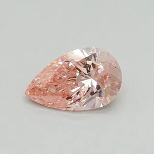 0.31ct PEAR Fancy Vivid Pink VS1 Coloured Lab diamond