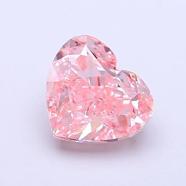 1.99ct HEART Fancy Vivid Pink VS1 Coloured Lab diamond
