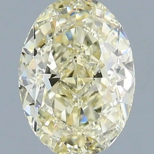 1.04ct OVAL Fancy Light Yellow VS1 Coloured Lab diamond