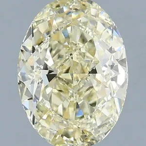 1.04ct OVAL Fancy Light Yellow VS1 Coloured Lab diamond