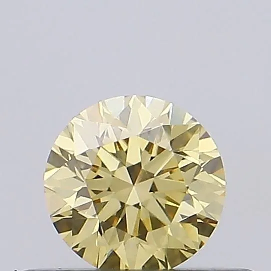 0.31ct ROUND Fancy Intense Yellow VVS2 Coloured Lab diamond