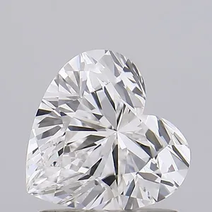 0.96ct HEART F FL Lab diamond