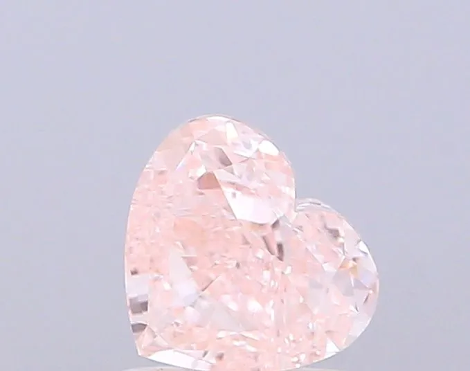 1.00ct HEART Fancy Intense Pink VVS2 Coloured Lab diamond