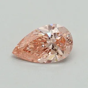 0.4ct PEAR Fancy Vivid Pink SI1 Coloured Lab diamond