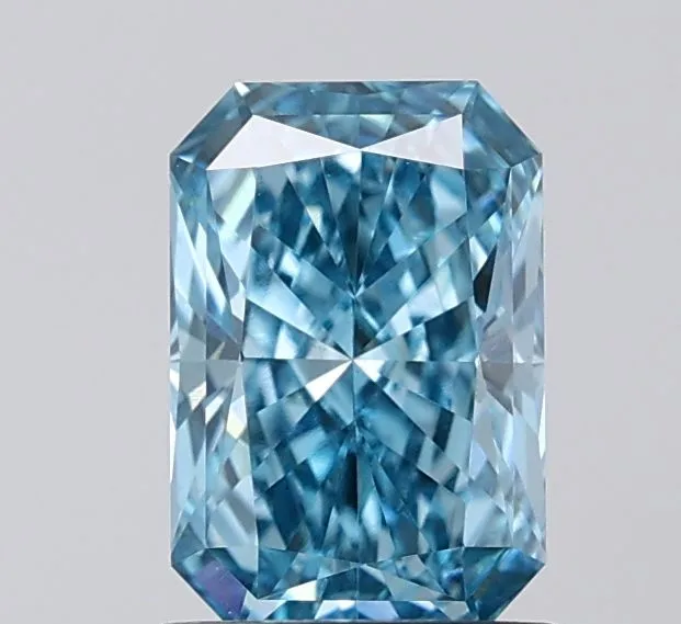 1.34ct RADIANT Fancy Vivid Blue VS1 Coloured Lab diamond