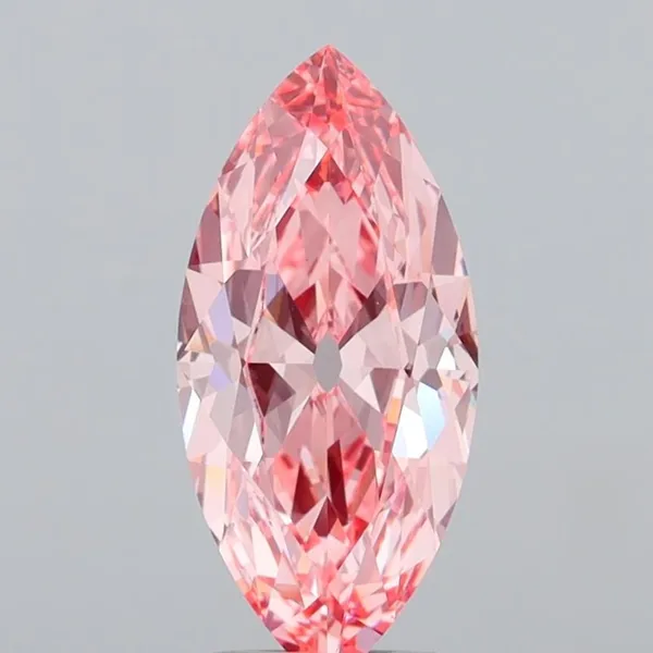 2.08ct MARQUISE Fancy Vivid Pink VVS2 Coloured Lab diamond