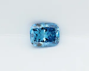 1.08ct CUSHION Fancy Vivid Blue VS1 Coloured Lab diamond