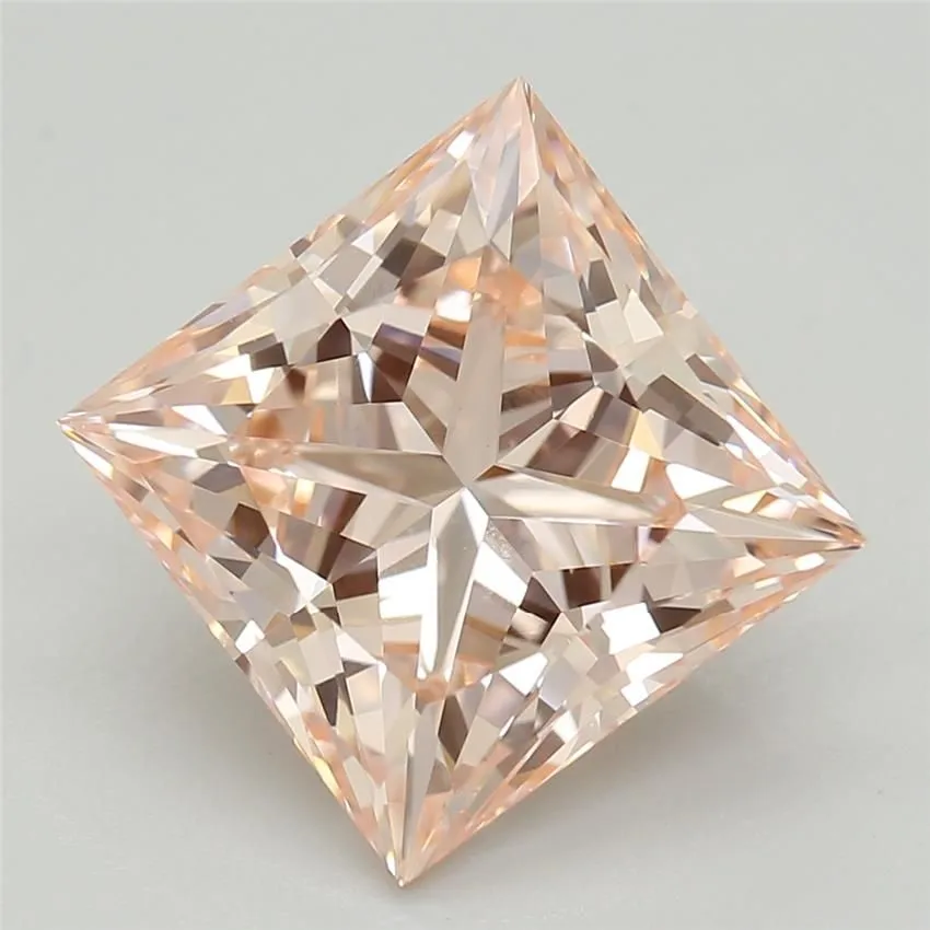2.57ct PRINCESS Fancy Intense Pink VVS2 Coloured Lab diamond