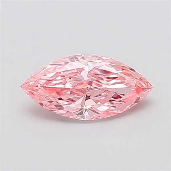 1.02ct MARQUISE Fancy Vivid Pink VVS2 Coloured Lab diamond