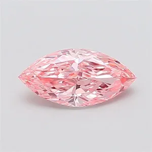 1.02ct MARQUISE Fancy Vivid Pink VVS2 Coloured Lab diamond